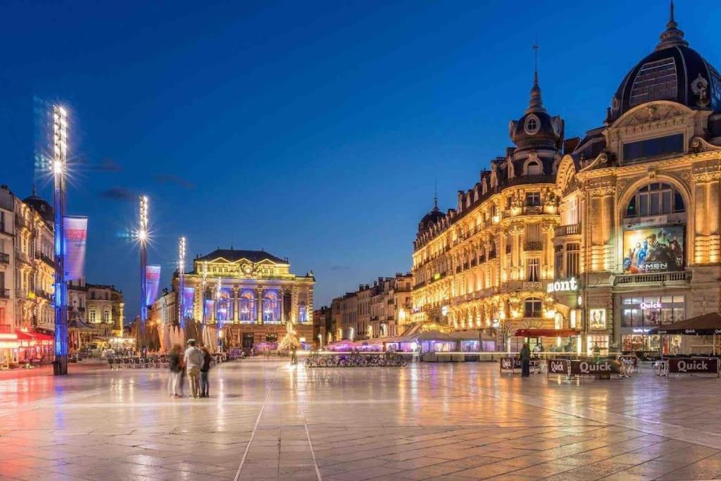 Apt T2 Neuf, Terrasse, Centre Ville, 8Min Comedie Montpellier Exterior photo